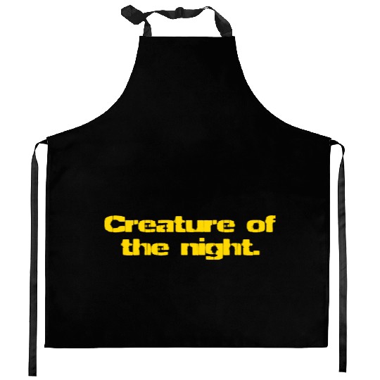 Creature Of The Night Kitchen Aprons