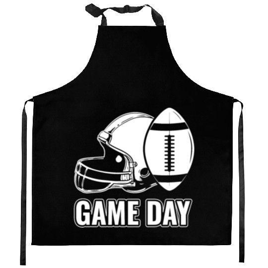 American Football Fan Support Game Day Football Kitchen Aprons
