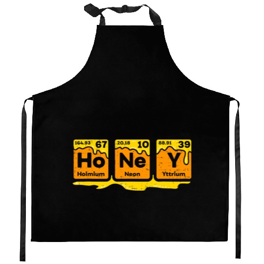 Honey Periodic Table Beekeeper Bee Hives Science Kitchen Aprons