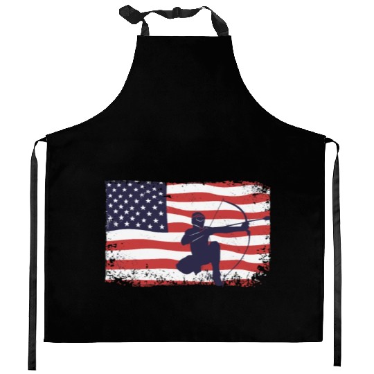 American flag Arrowtag Kitchen Aprons