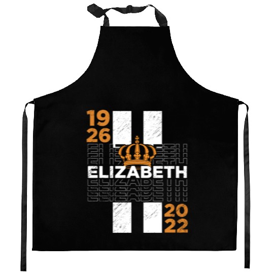 United Kingdom Monarch Her Majesty Queen Elizabeth Kitchen Aprons