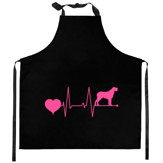 Spinone Italiano Mom Heartbeat Pink Kitchen Aprons