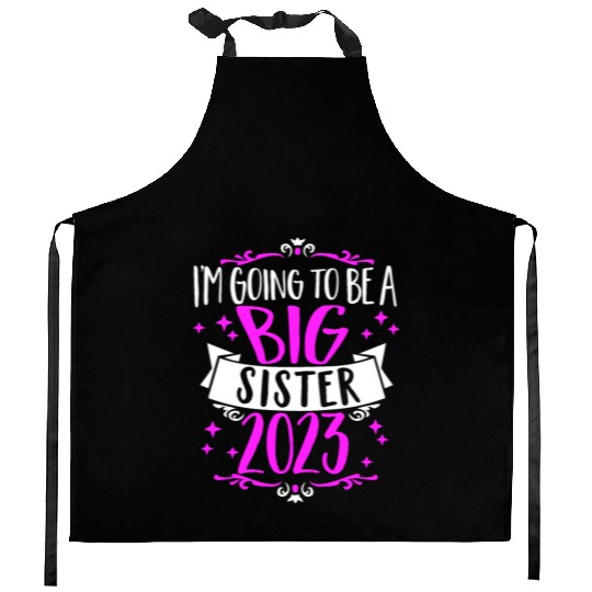 Going to be a Big Sister 2023 Pregnancy Big Sis Kitchen Aprons