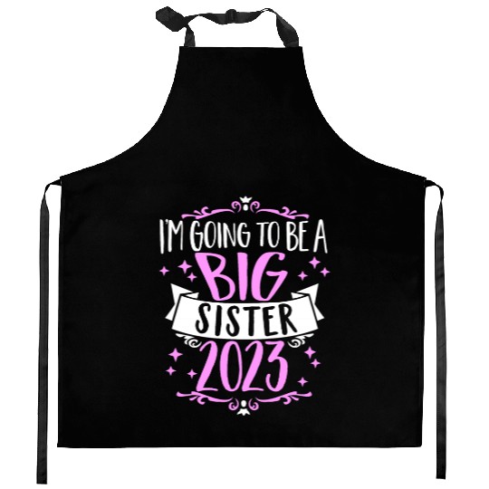 Going to be a Big Sister 2023 Pregnancy Big Sis Kitchen Aprons