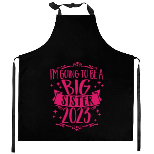 Going to be a Big Sister 2023 Pregnancy Big Sis Kitchen Aprons