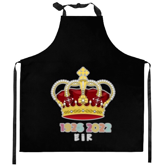 Queen Elizabeth II Royal Coat Emblem Monarch Crown Kitchen Aprons