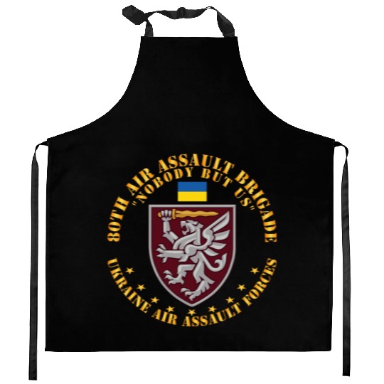 Ukraine 80th Air Assault Brigade Nobody but Us Kitchen Aprons