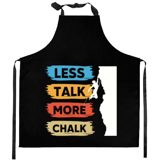Climbing Mountaineering Climber Mountains Hiking Kitchen Aprons