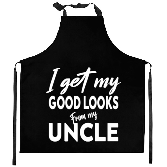 I get my good Looks from my uncle Baby One-Piece Kitchen Aprons