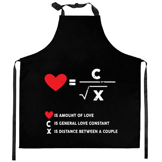 amount of love math Kitchen Aprons