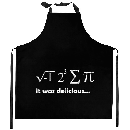 pi delicious Kitchen Aprons