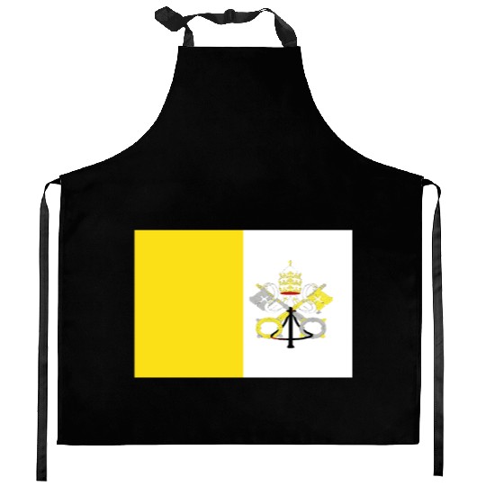 Official Vatican City Flag Vaticans Country Pride Kitchen Aprons