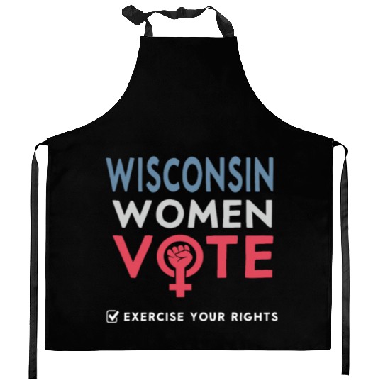 Wisconsin Women Vote Voter 2022 Election Feminist Kitchen Aprons