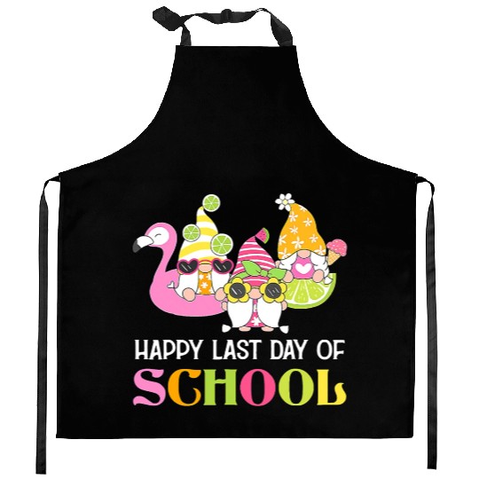 Happy Last Day Of School Teacher Student Graduatio Kitchen Aprons