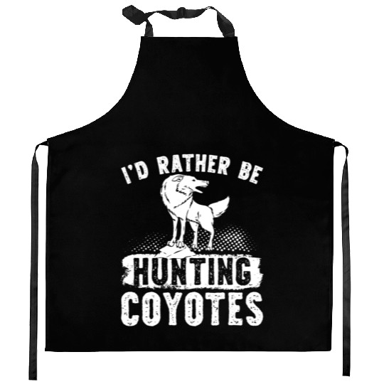 Coyote Trapping Coyote Hunting Yote Hunting Gift Kitchen Aprons