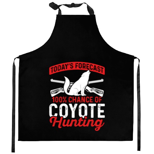 Coyote Trapping Coyote Hunting Yote Hunting Gift Kitchen Aprons