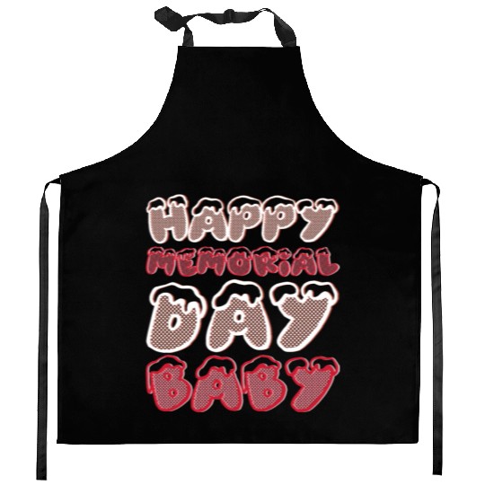 Happy Memorial Day Baby Kitchen Aprons