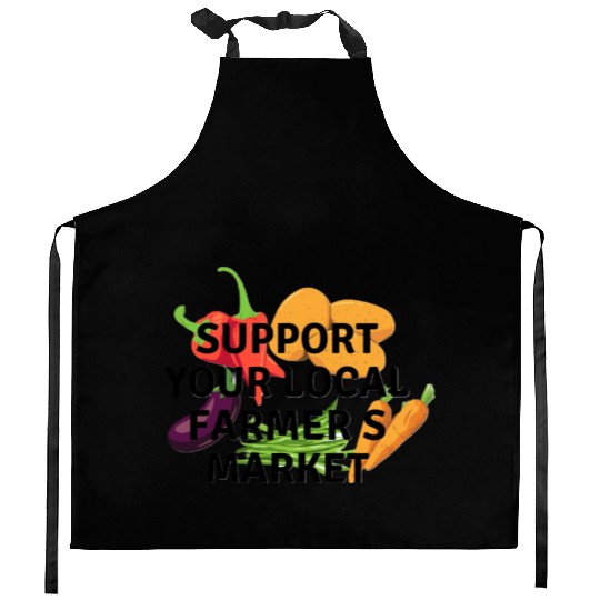 farmers market Kitchen Aprons