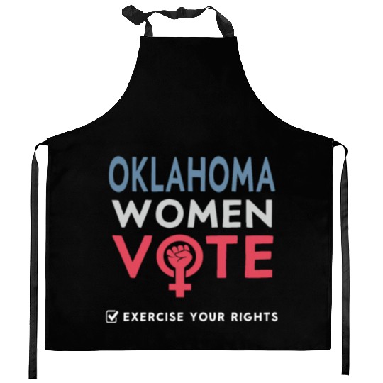 Oklahoma Women Vote Voter 2022 Election Feminist Kitchen Aprons