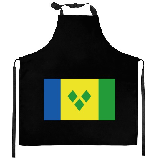 Official Saint Vincent Flag Vincentian Country Kitchen Aprons