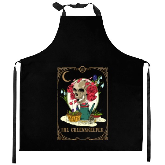 Keeper Plants Tarot Card Occult Club Gothic Kitchen Aprons