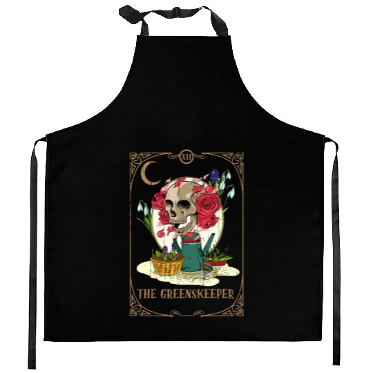 Keeper Plants Tarot Card Occult Club Gothic Kitchen Aprons