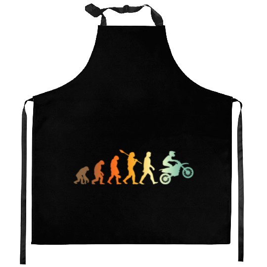 Motocross Biker Evolution Motorcross Kitchen Aprons