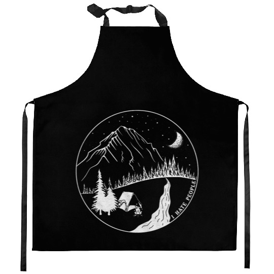 I Hate People Camping Kitchen Aprons