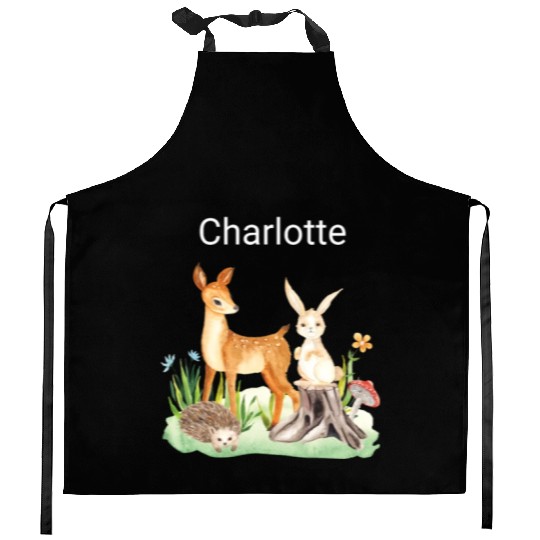 Animal deer rabbit hedgehog Charlotte Kitchen Aprons