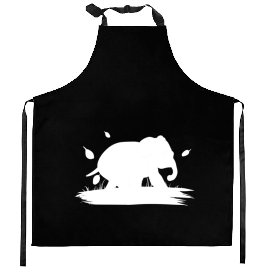 Nature animal elephant icon Kitchen Aprons
