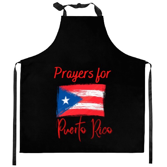 Puerto Rico Prayers Kitchen Aprons