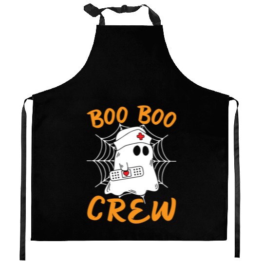 Halloween Costume - Boo Boo Crew Ghost Kitchen Aprons