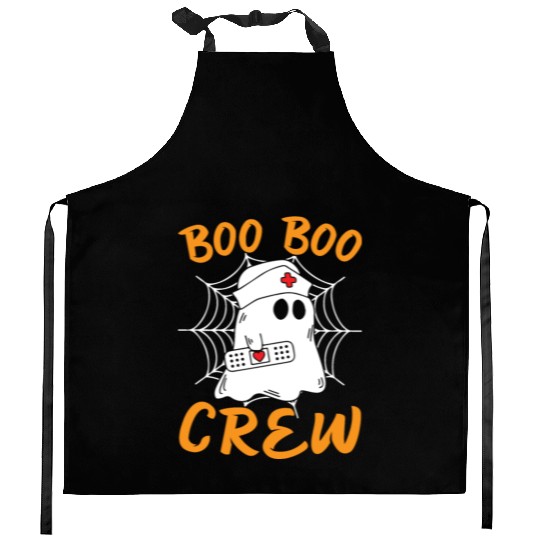 Halloween Costume - Boo Boo Crew Ghost Kitchen Aprons