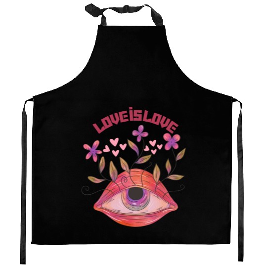 Love is Love Kitchen Aprons
