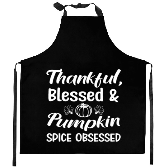 Pumpkin Spice Thanksgiving Kitchen Aprons