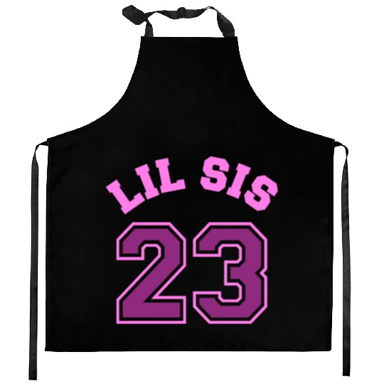 Lil Sis 2023 Little Sister Baby Family Birth Child Kitchen Aprons