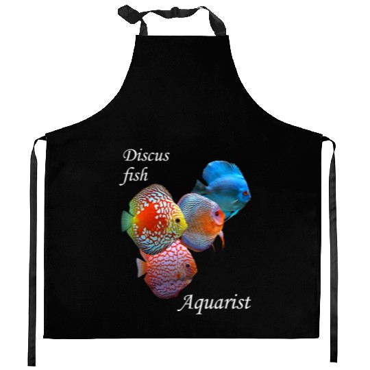 DISCUS FISH AQUARIST Kitchen Aprons