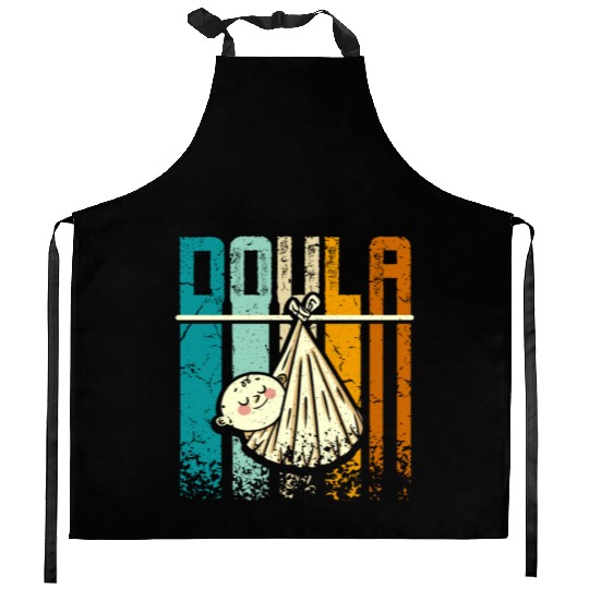 Retro Vintage Doula Kitchen Aprons