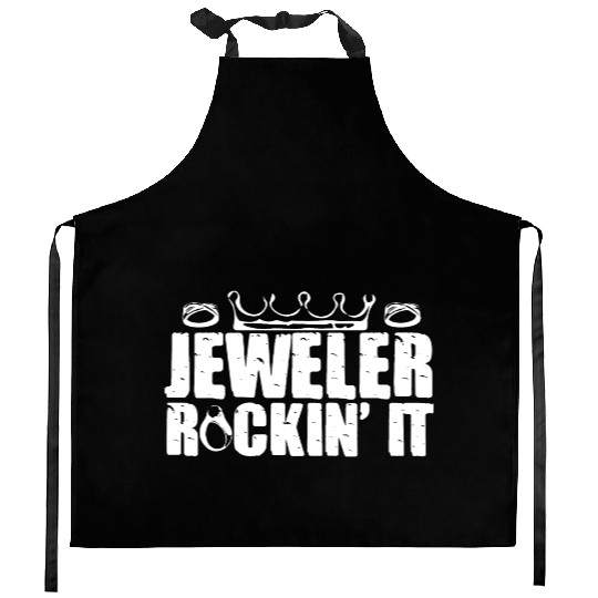 Jewellery Joke Jeweler Jewelry Diamond Gemstone Kitchen Aprons