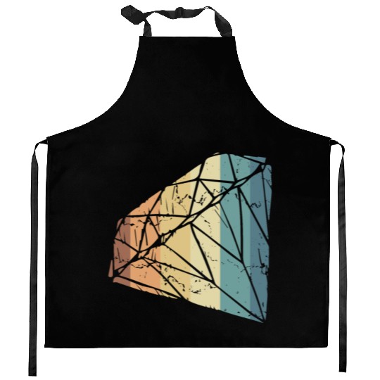 Vintage Diamond Gemstone Jewelry Jeweler Coral Kitchen Aprons