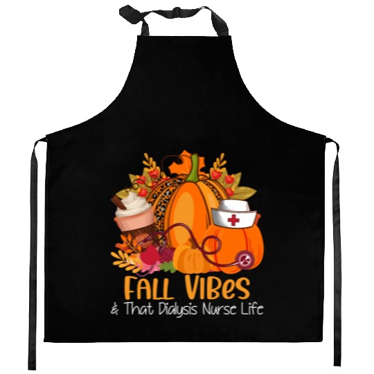 Fall Vibes & That Dialysis Nurse Life Fall Autumn Kitchen Aprons