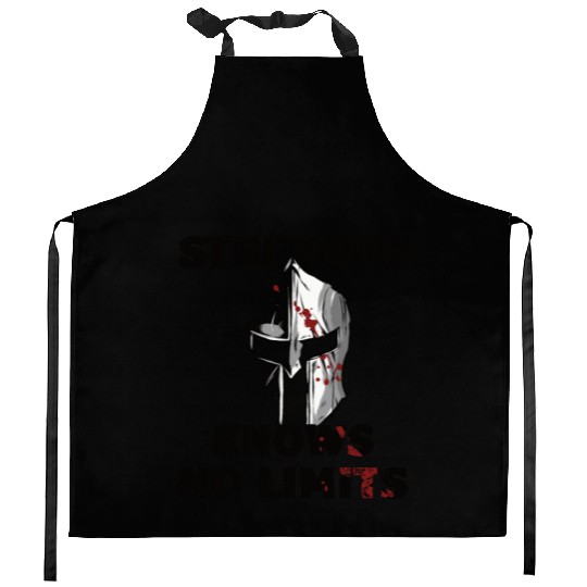 Strongman strength gym sport fitness bodybuilding Kitchen Aprons