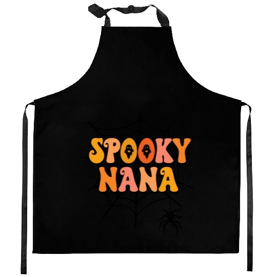 Cute Spooky Nana Halloween Grandma Kitchen Aprons