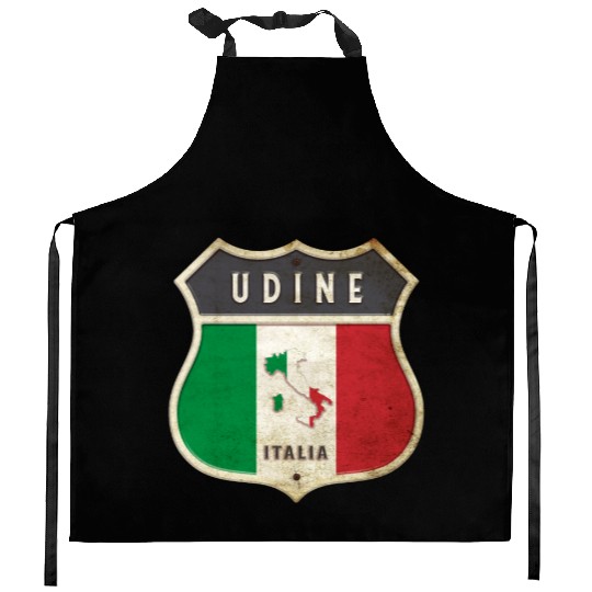 Udine Italy coat of arms flags design Kitchen Aprons