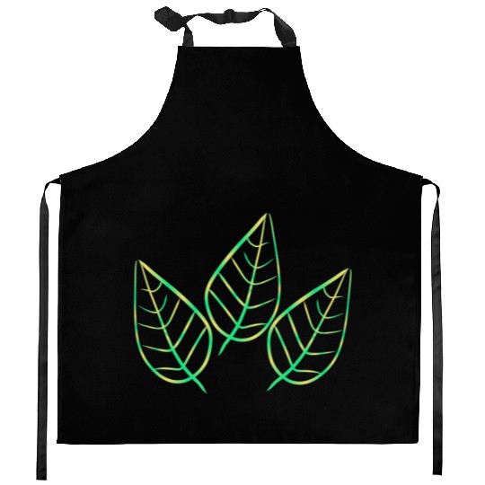 leaf icon nature green three leaves Kitchen Aprons