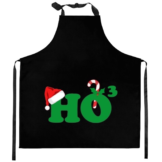 Ho Ho Ho Cubed Christmas Math Kitchen Aprons