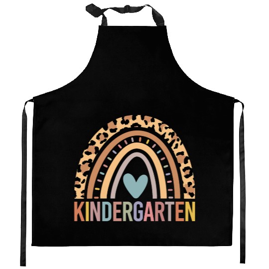 Kindergarten Rainbow Girls Boys Teacher Team Kinde Kitchen Aprons