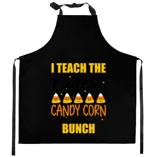 Cute I Teach The Cutest Candy Corn Halloween Kitchen Aprons