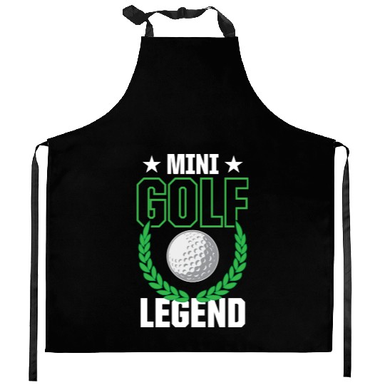 Funny Goofy Mini Golf Quotes Putt Putt Legend Kitchen Aprons