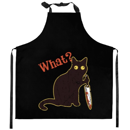What - cat owner Kitchen Aprons